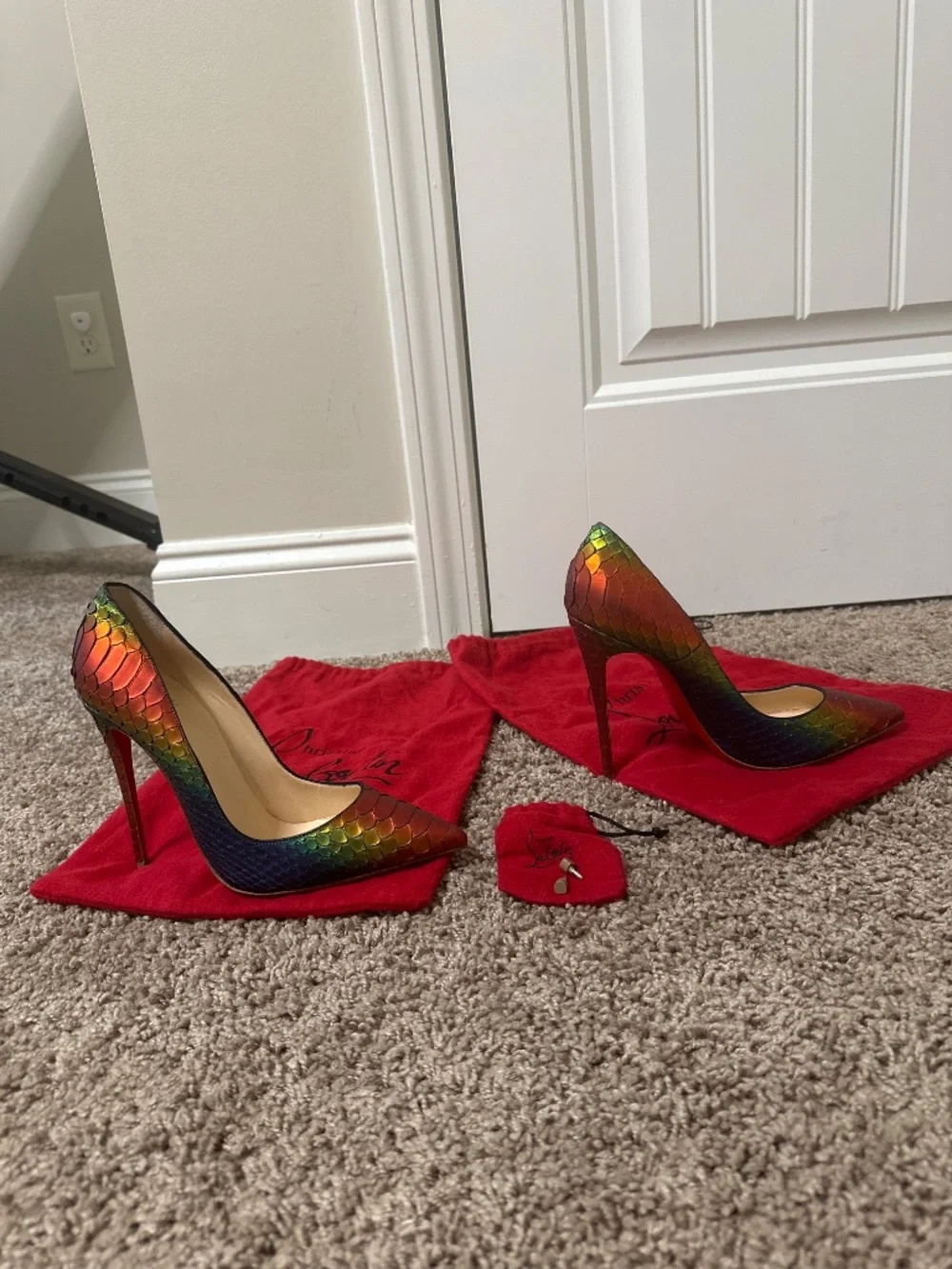 RARE NEW Christian Louboutin Python 